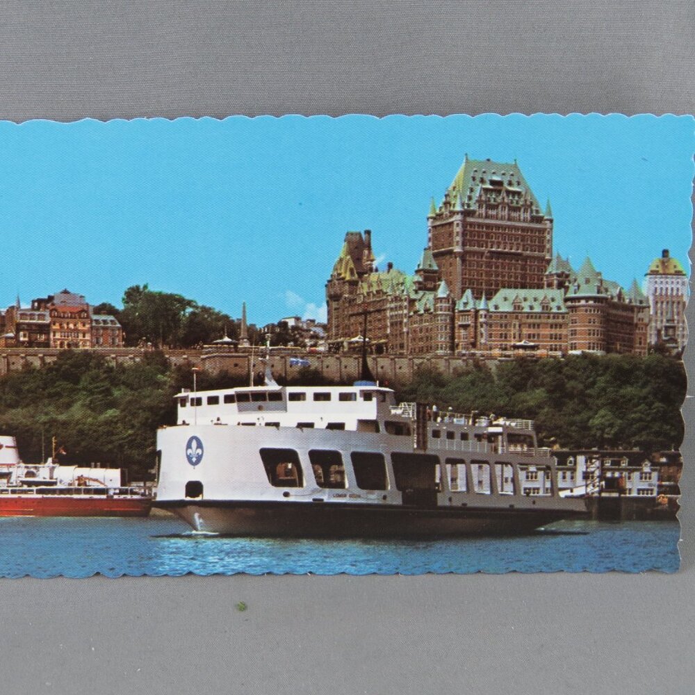 Vintage Postcard - Quebec City Ferry View - Dexter Press